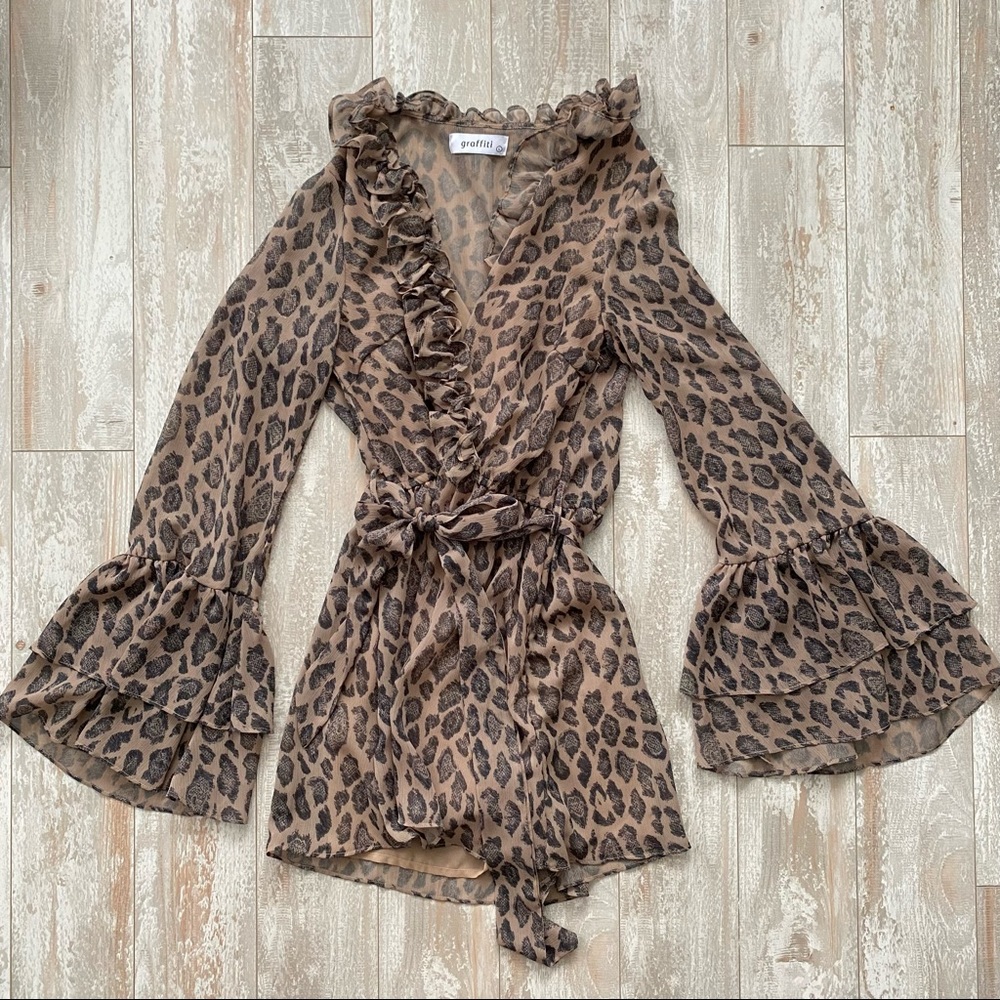 Cheetah Romper